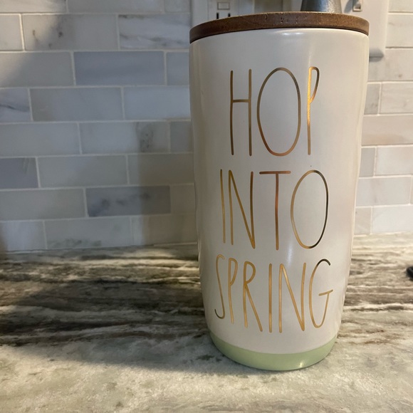 Rae Dunn Other - NWT Rae Dunn “Hop Into Spring” Canister with Wooden Lid